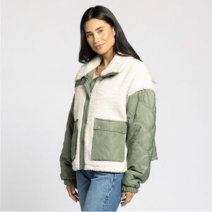 Womens Sherpa Quilt Jacket